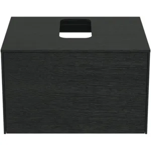 Ideal Standard Waschtischunterschrank „Conca“ 60,2 × 37 × 50,5 cm Eiche geflammt Furnier Ideal Standard Waschtischunterschrank „Conca“ 60,2 × 37 × 50,5 cm Eiche geflammt Furnier
