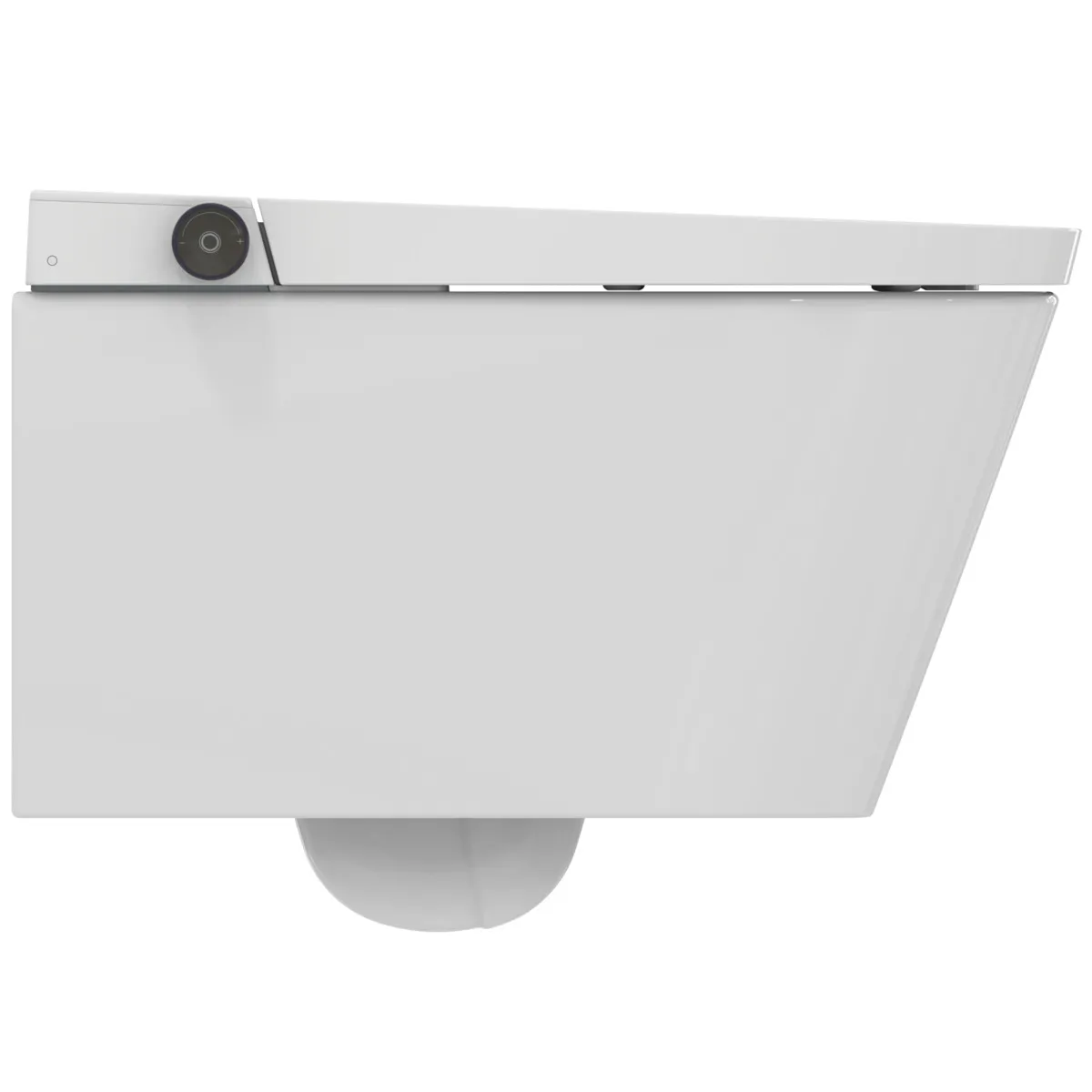 Wandtiefspül-WC mit Sitz i.life E ohne Spülrand mit Duschfunktion Weiß