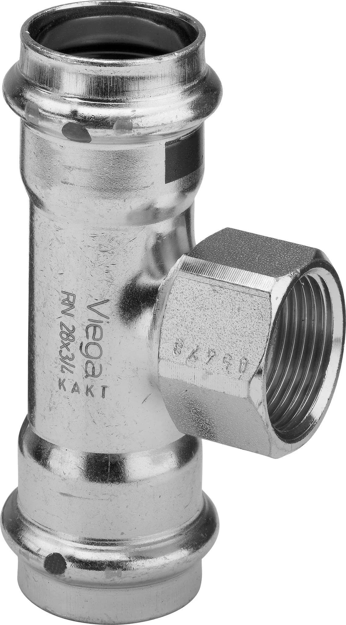 „Prestabo“ T-Stück mit 2 Muffen und Innengewinde 35 mm × 1/2″ × 35 mm „Prestabo“ T-Stück mit 2 Muffen und Innengewinde 35 mm × 1/2″ × 35 mm