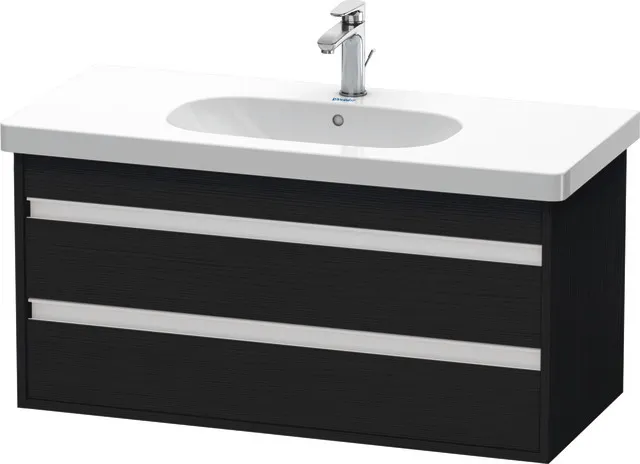 Duravit Waschtischunterschrank wandhängend „Ketho“ 100 × 48 × 45,5 cm Eiche Schwarz