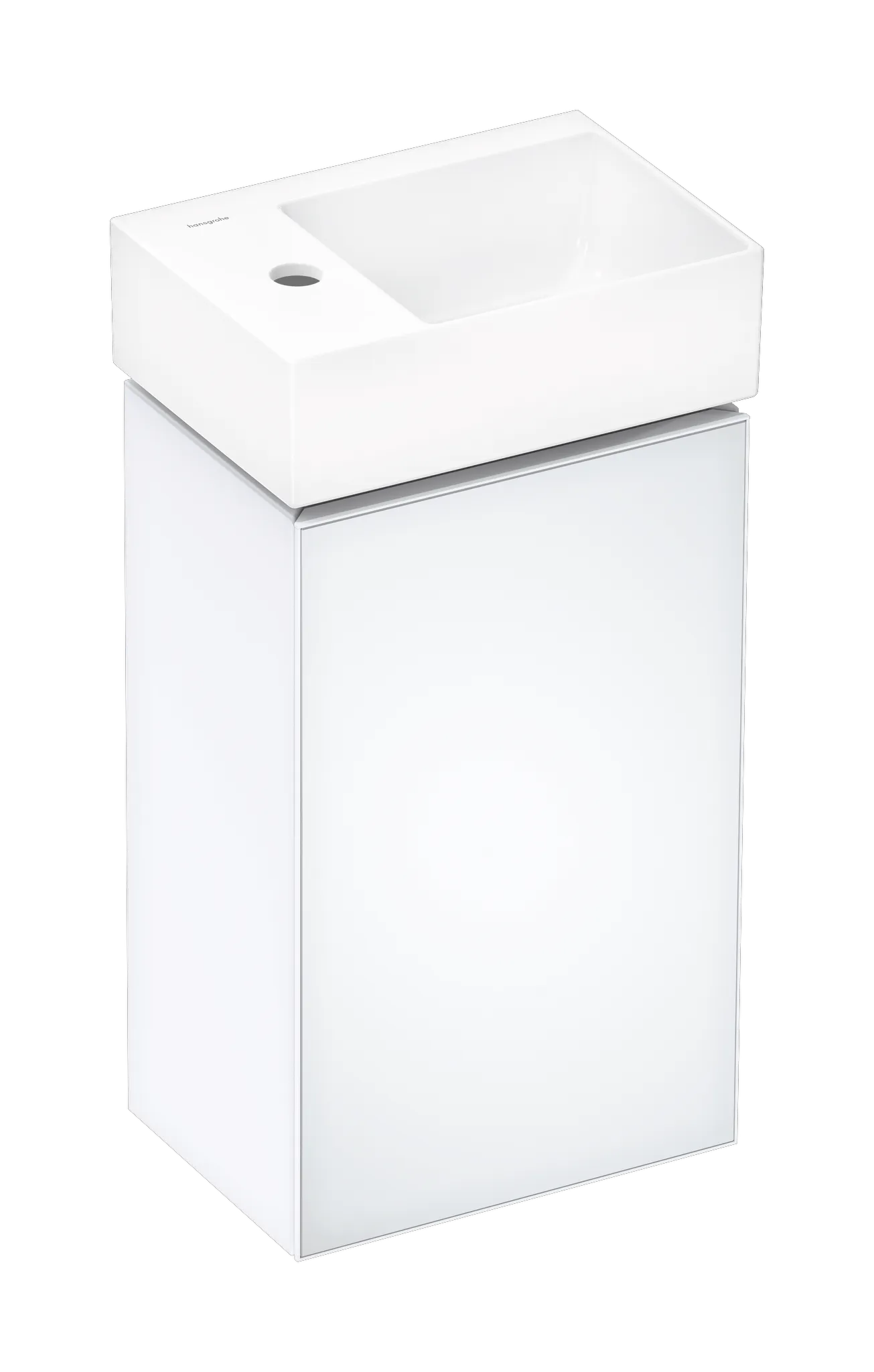 Xevolos E Handwaschbecken 360/250 mit Hahnloch links ohne Überlauf, SmartClean Weiß Xevolos E Handwaschbecken 360/250 mit Hahnloch links ohne Überlauf, SmartClean Weiß
