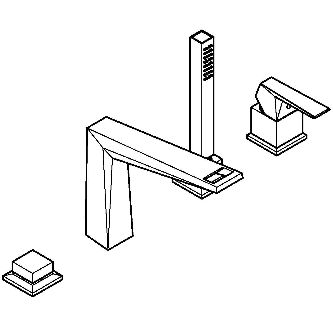 Grohe Allure Brilliant 4-Loch-Einhand-Wannenkombination 29405 hard graphite geb. Grohe Allure Brilliant 4-Loch-Einhand-Wannenkombination 29405 hard graphite geb.