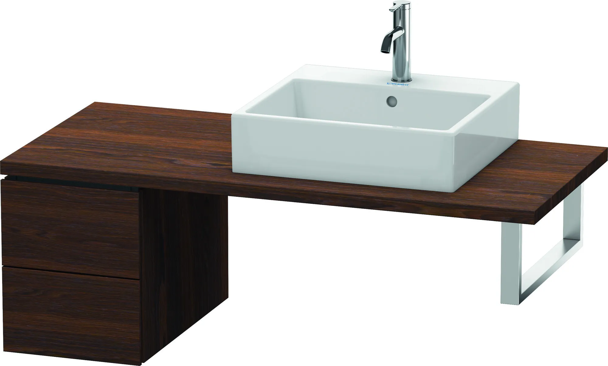 Duravit Unterschrank für Konsole „L-Cube“ 32 × 40 × 54,7 cm Nussbaum gebürstet