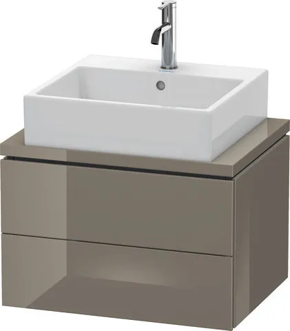 Duravit Waschtischunterschrank wandhängend „L-Cube“ 62 × 40 × 47,7 cm Flannel Grey Hochglanz Duravit Waschtischunterschrank wandhängend „L-Cube“ 62 × 40 × 47,7 cm Flannel Grey Hochglanz
