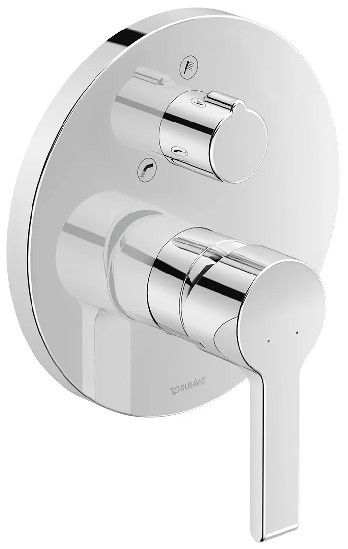 Duravit Einhand-Unterputz-Armatur „Serie B.2“ Ausladung 169.5 mm in Chrom Duravit Einhand-Unterputz-Armatur „Serie B.2“ Ausladung 169.5 mm in Chrom