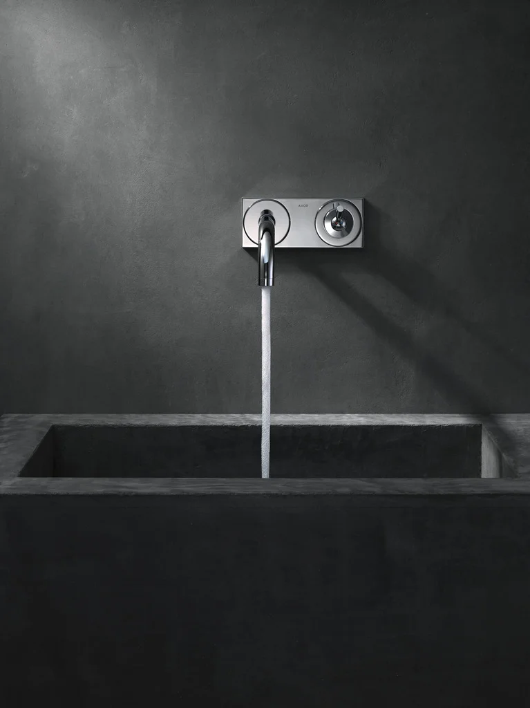Hansgrohe AXOR Uno Einhebel-Waschtischmischer Unterputz, Chrom, Ausladung 225 mm mit Platte