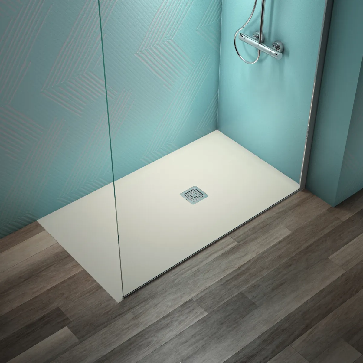 Ideal Standard Duschwanne „UltraFlatS+“ 80 × 140 cm in Sandstein