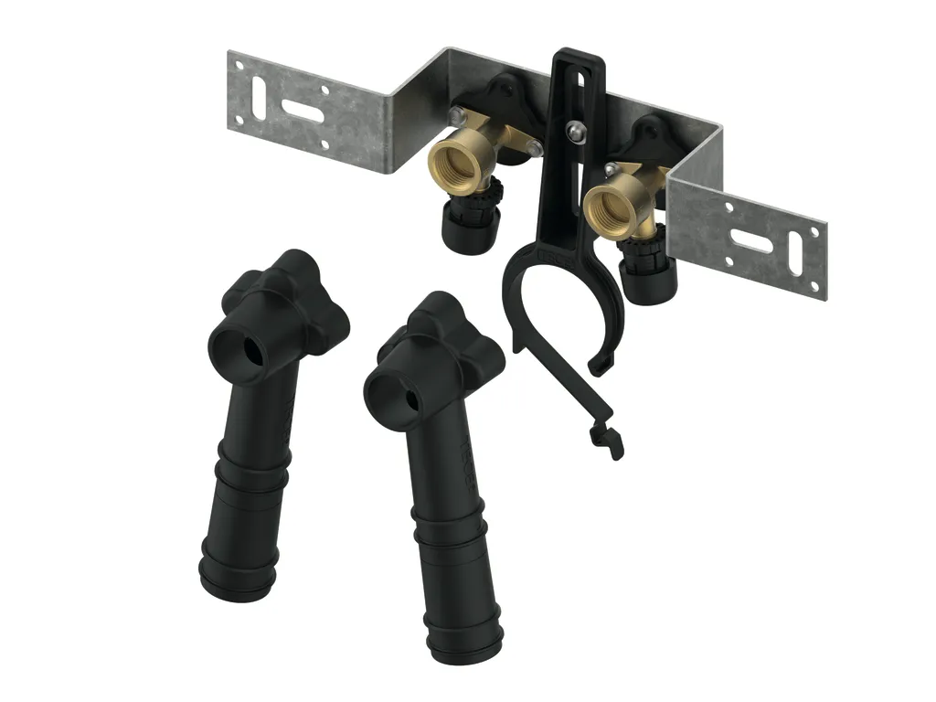 TECElogo-Ax Montageeinheit 80 mm mit Wandscheibe Dimension 16 × Rp 1/2″, Si-Bronze, HT-Bogenhalter TECElogo-Ax Montageeinheit 80 mm mit Wandscheibe Dimension 16 × Rp 1/2″, Si-Bronze, HT-Bogenhalter