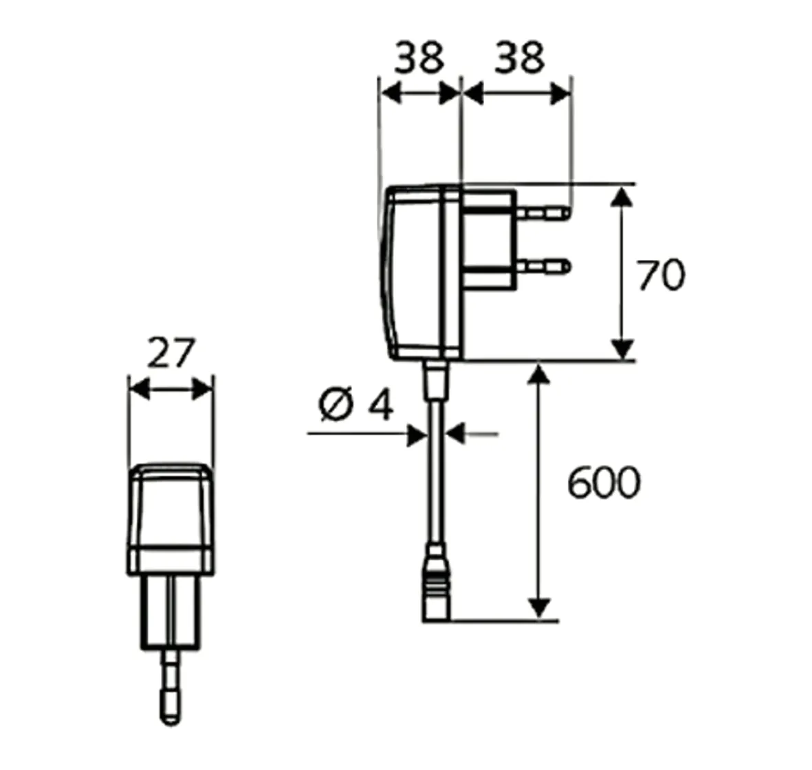 Waschtisch-Armatur PURIS E, Elektronisch, HD-M - Hochdruck Mischwasser, Infrarot, Steckernetzteil 9 VDC, 100 - 240 VAC, 50 - 60 Hz, G 3/8 IG, chrom