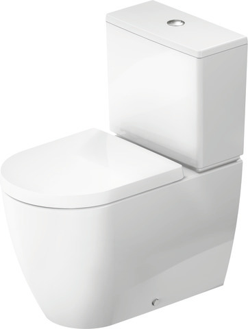 Stand WC für Kombination ME by Starck 650mm, weiß, TS, rimmless, HygieneGlaze