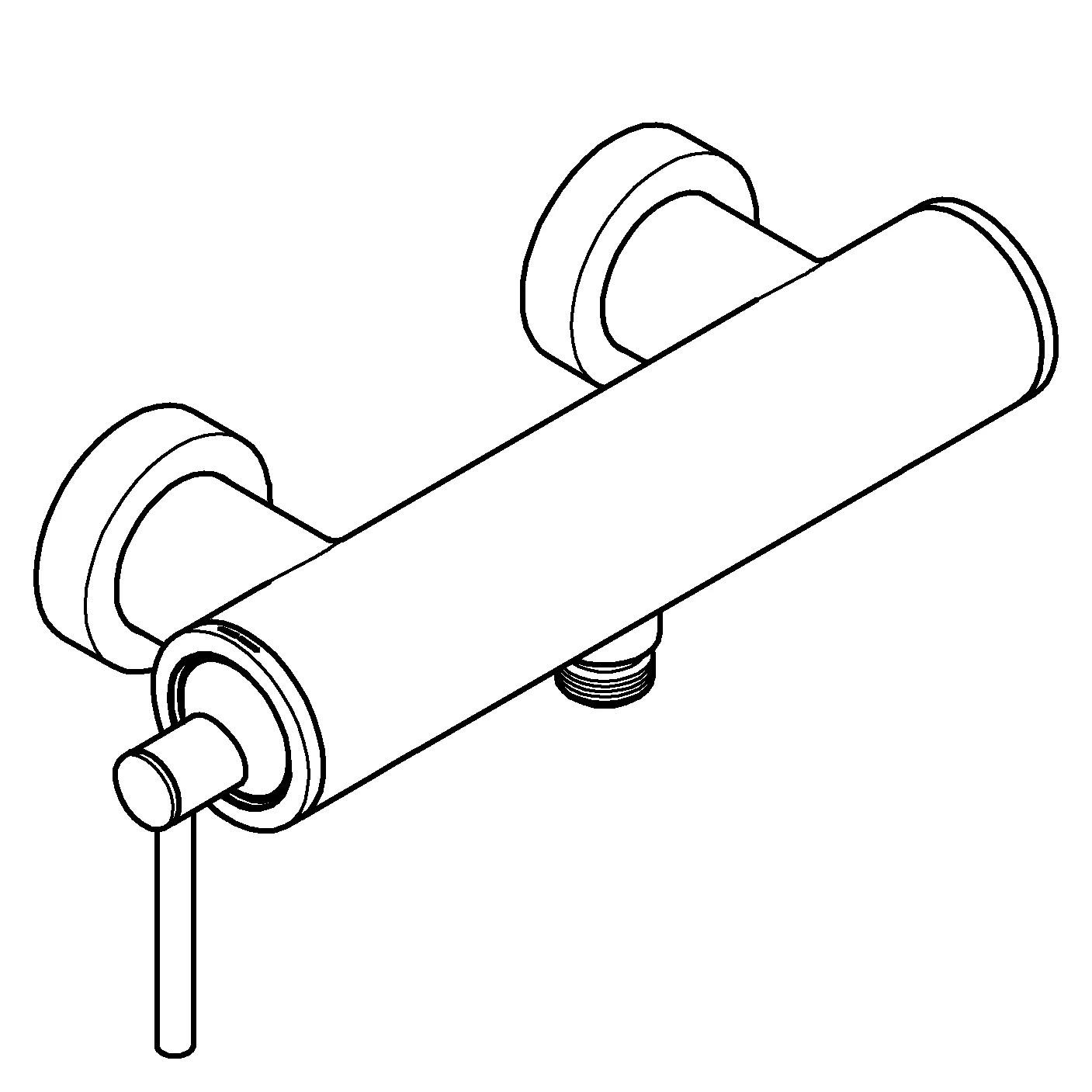 Grohe Atrio Einhand-Brausebatterie, Wandmontage chrom Grohe Atrio Einhand-Brausebatterie, Wandmontage chrom