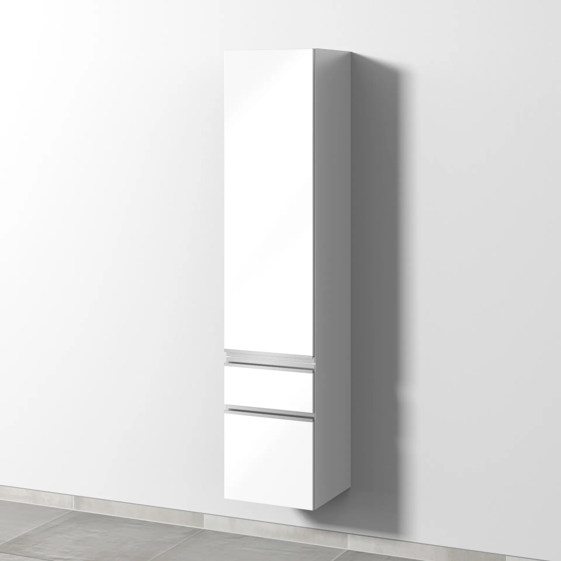 Sanipa Hochschrank „2morrow“ 350 × 1615 × 350 mm in Weiß (glanz)
