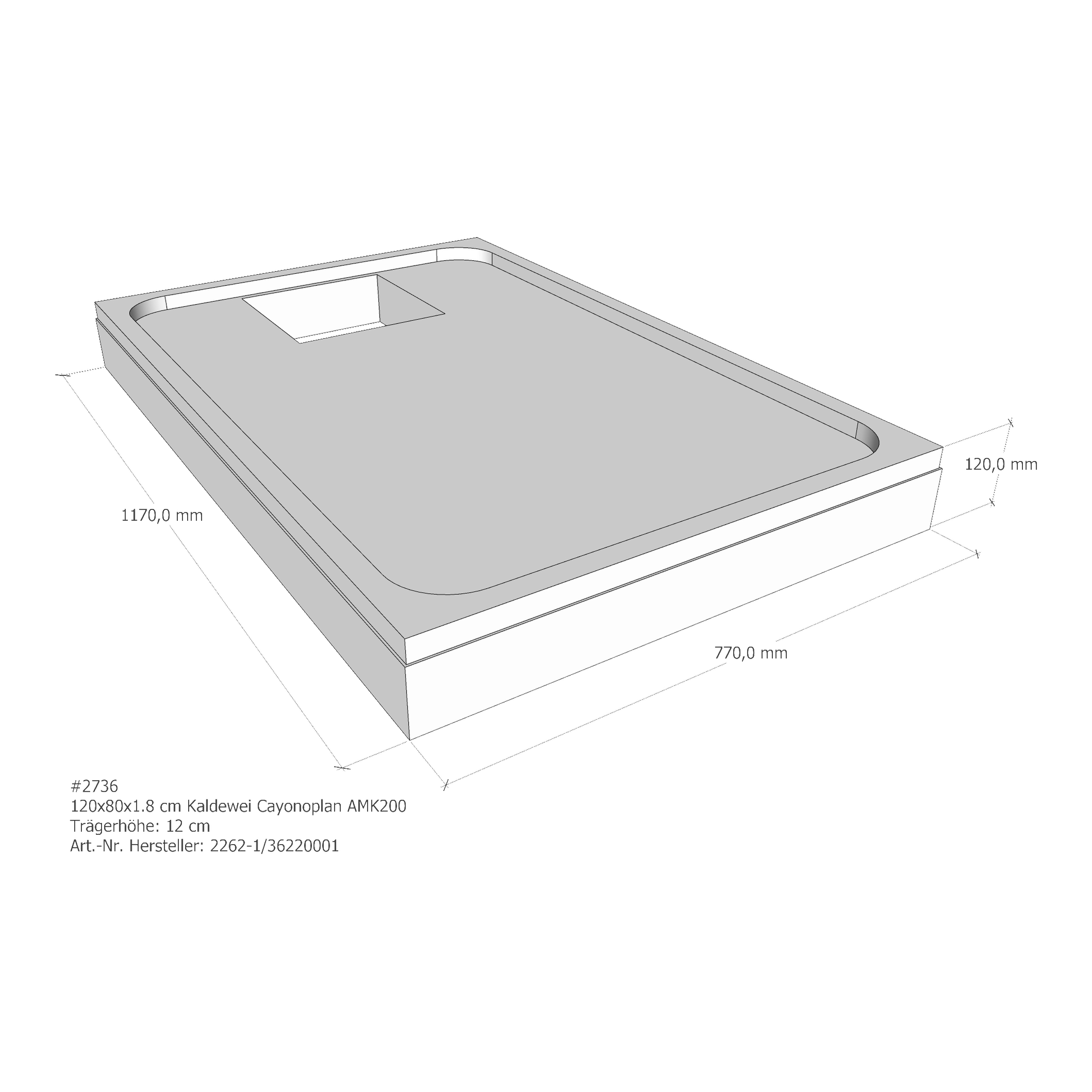 Duschwannenträger für Kaldewei Cayonoplan 120 × 80 × 1,8 cm Breite: 80 cm / Länge: 120 cm Duschwannenträger für Kaldewei Cayonoplan 120 × 80 × 1,8 cm Breite: 80 cm / Länge: 120 cm