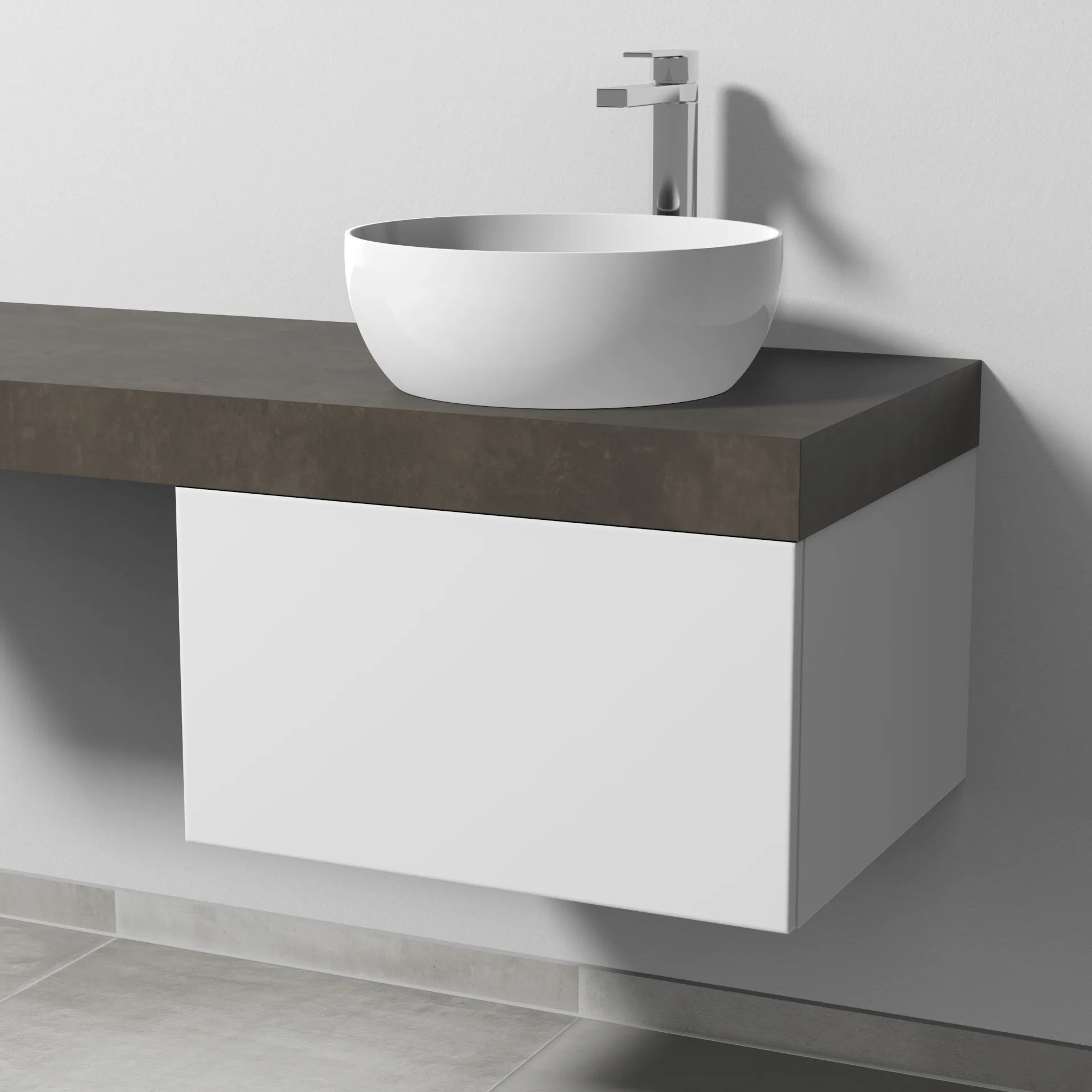 Sanipa Waschtischunterschrank „2morrow“ 600 × 340 × 520 mm in Weiß-Soft