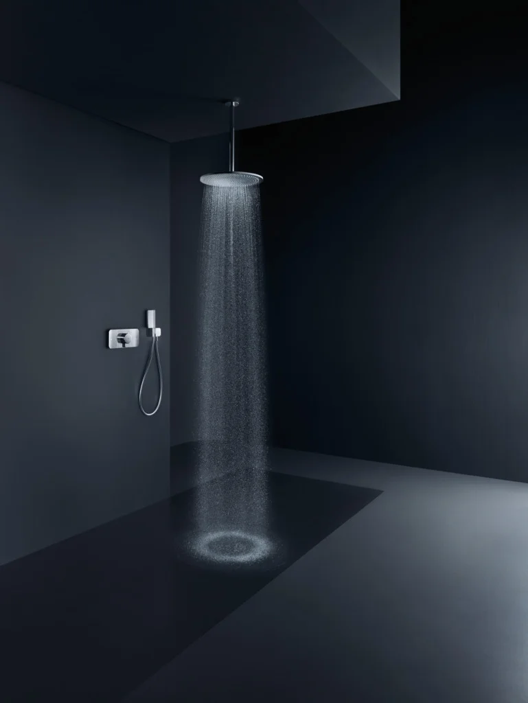 Hansgrohe AXOR ShowerSolutions Kopfbrause 350 1jet Brushed Gold Optic Deckenmontage