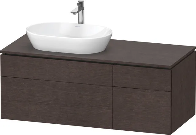 Duravit Waschtischunterschrank wandhängend „L-Cube“ 122 × 48,2 × 55 cm, links