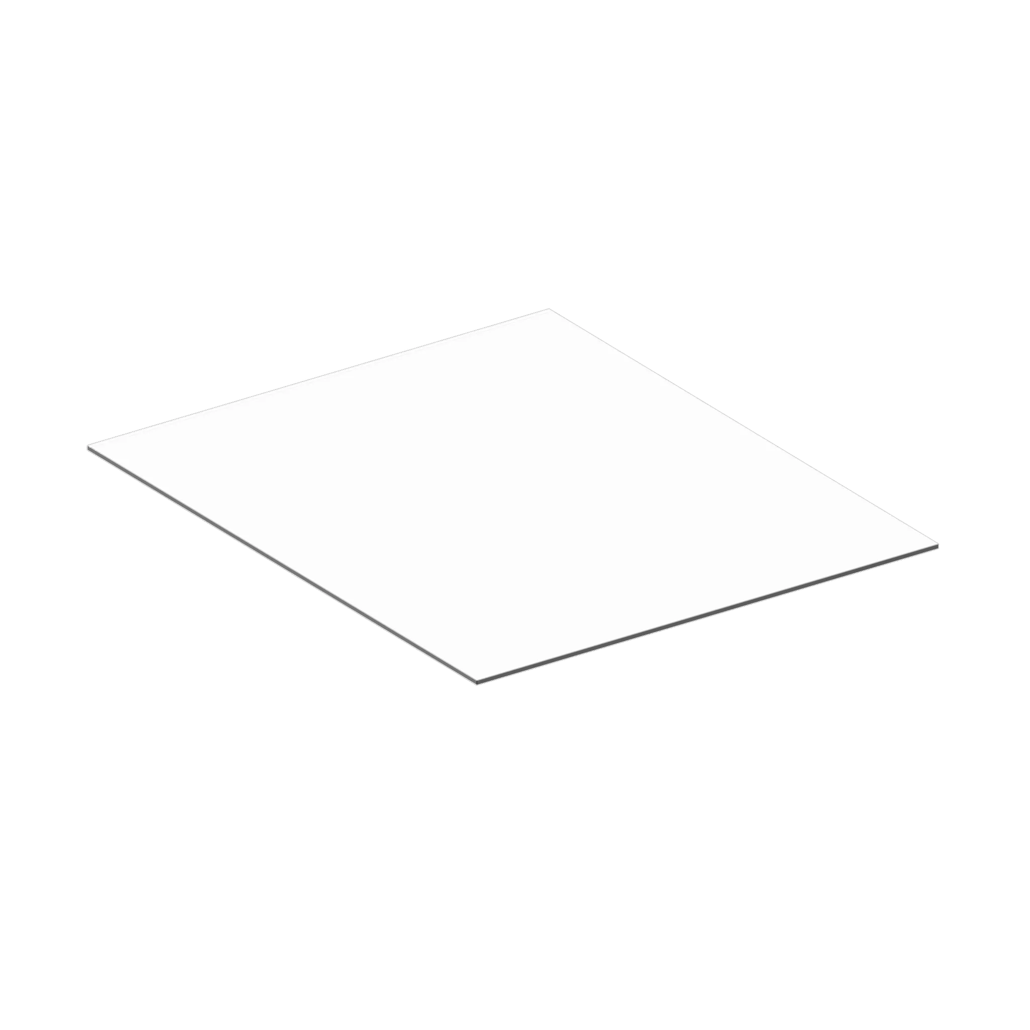 KEUCO Abdeckplatte „Edition 11 Art“ Weiß (Glas), 400 × 483 × 4 mm