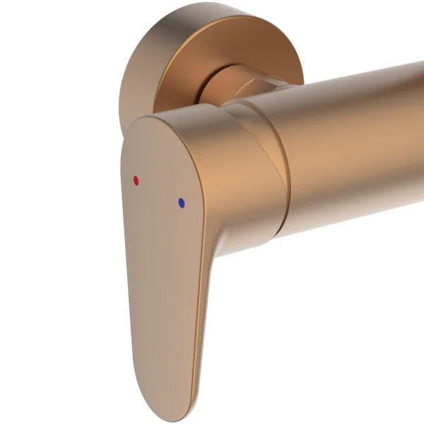 Ideal Standard Ceraflow Alu+ Duschsystem mit Brausearmatur, Bronze, Aufputz, 100% recyceltes Aluminium, 2 Strahlarten Hand- und Kopfbrause