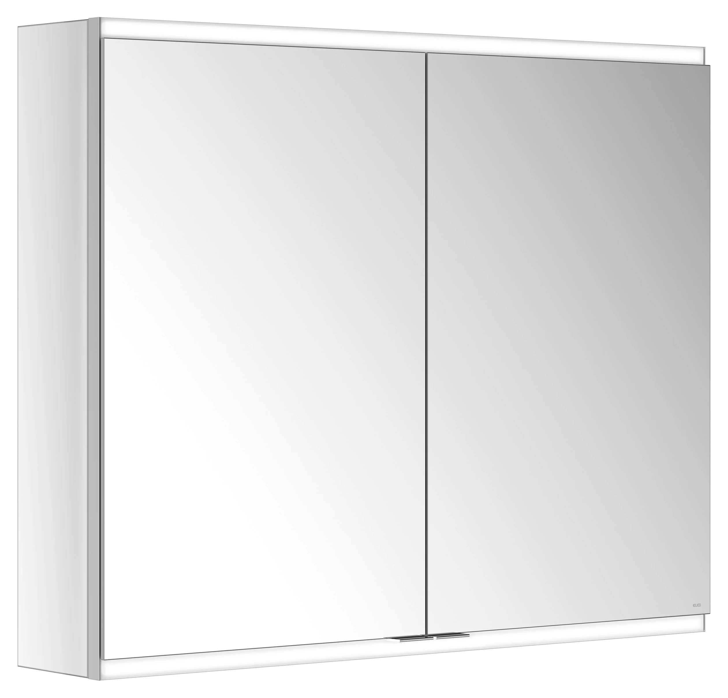 KEUCO Royal Modular 2.0 Spiegelschrank beleuchtet Wandvorbau, 2 Steckdosen, silber-eloxiert