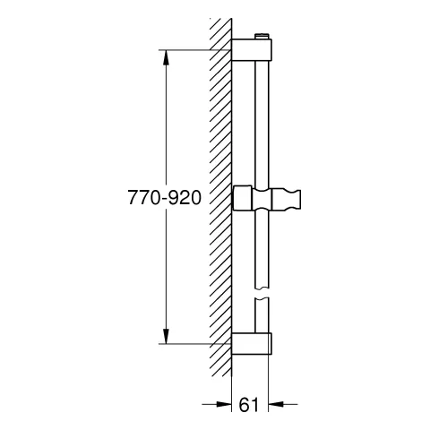Grohe Tempesta Brausestange 900mm chrom Grohe Tempesta Brausestange 900mm chrom