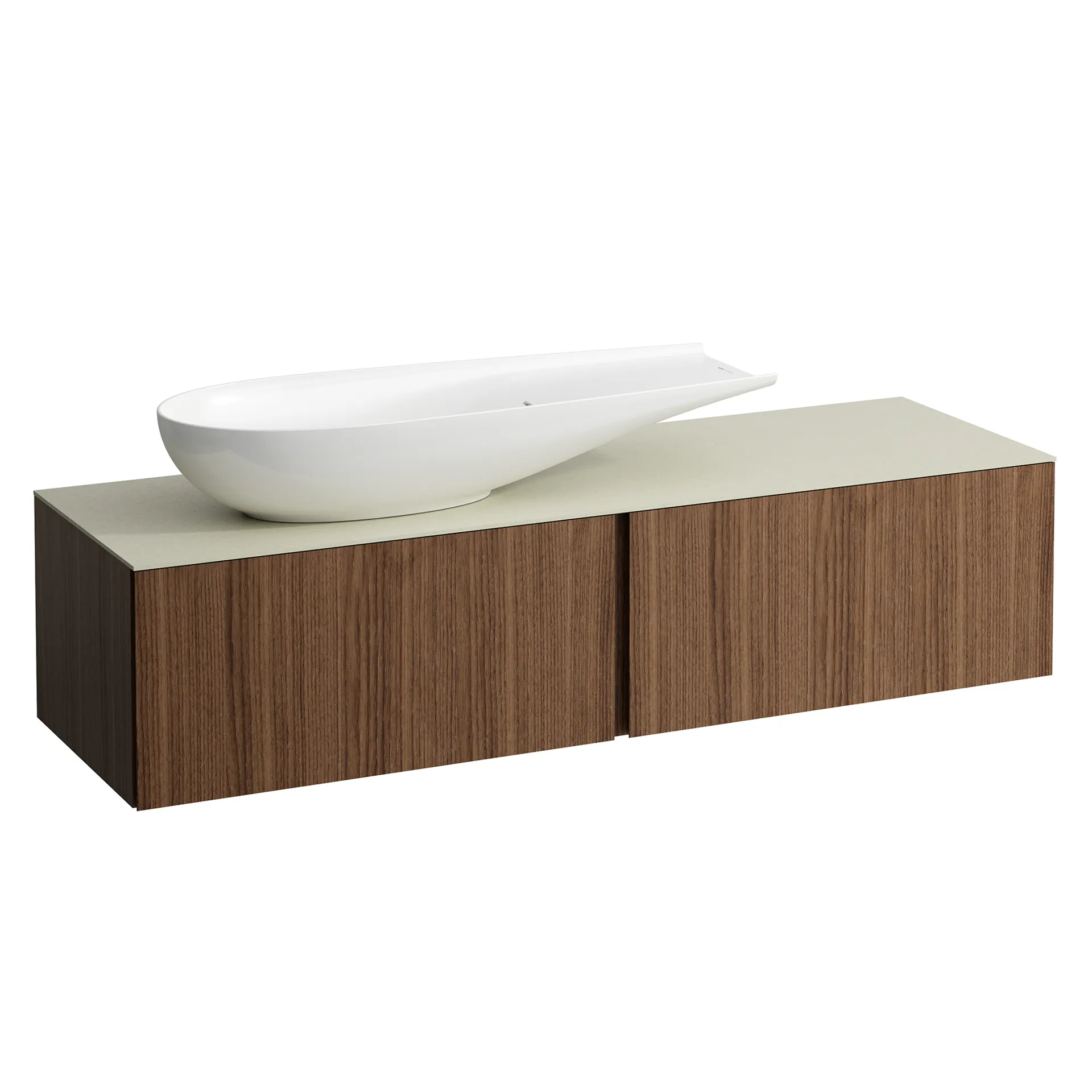 Laufen Schubladenelement ILBAGNOALESSI 500x1600x370, 2 Schubladen, Soft-Close, Calce Avorio Top Laufen Schubladenelement ILBAGNOALESSI 500x1600x370, 2 Schubladen, Soft-Close, Calce Avorio Top