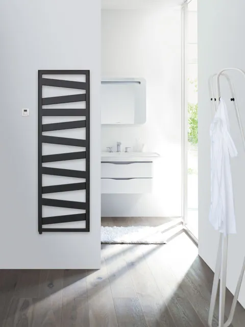 Zehnder Design-Elektroheizkörper „Ribbon“ mit Heizstab RACY 50 × 156,7 cm in Edelweiß Zehnder Design-Elektroheizkörper „Ribbon“ mit Heizstab RACY 50 × 156,7 cm in Edelweiß