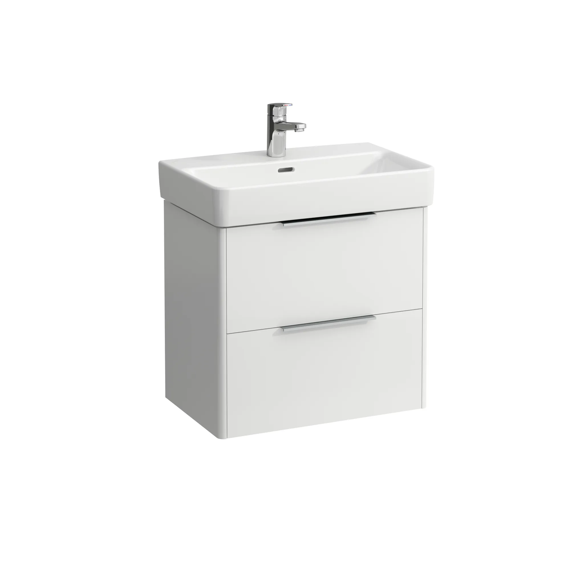 Waschtischunterbau BASE für PRO S 358x570x515 2 Schubladen mit Griff aluminium eloxiert für Waschtisch H818959 weiß matt Waschtischunterbau BASE für PRO S 358x570x515 2 Schubladen mit Griff aluminium eloxiert für Waschtisch H818959 weiß matt
