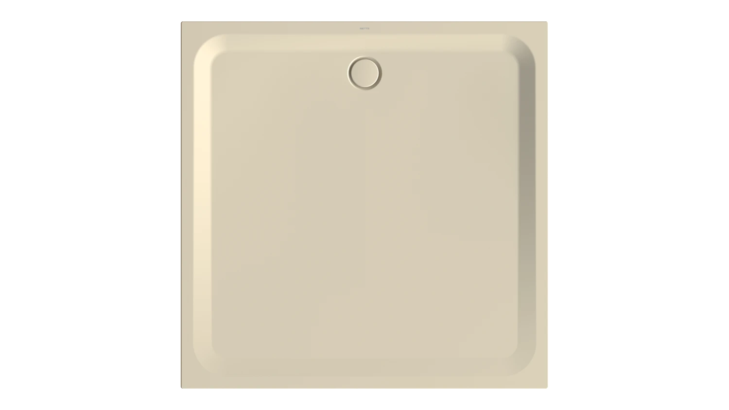 Bette quadrat Duschwanne „BetteUltra“ 1500 × 1500 mm ohne Oberflächenbeschichtung, mit BetteGlasur Plus, ohne Wannenträger, in Jasmin