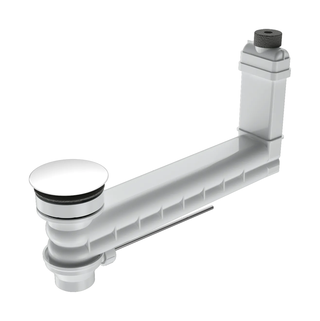 Mod. 3900 Ab- und Überlaufventil CLOU für Excenterbetätigung mit emailliertem rundem Deckel, alpinweiß Mod. 3900 Ab- und Überlaufventil CLOU für Excenterbetätigung mit emailliertem rundem Deckel, alpinweiß