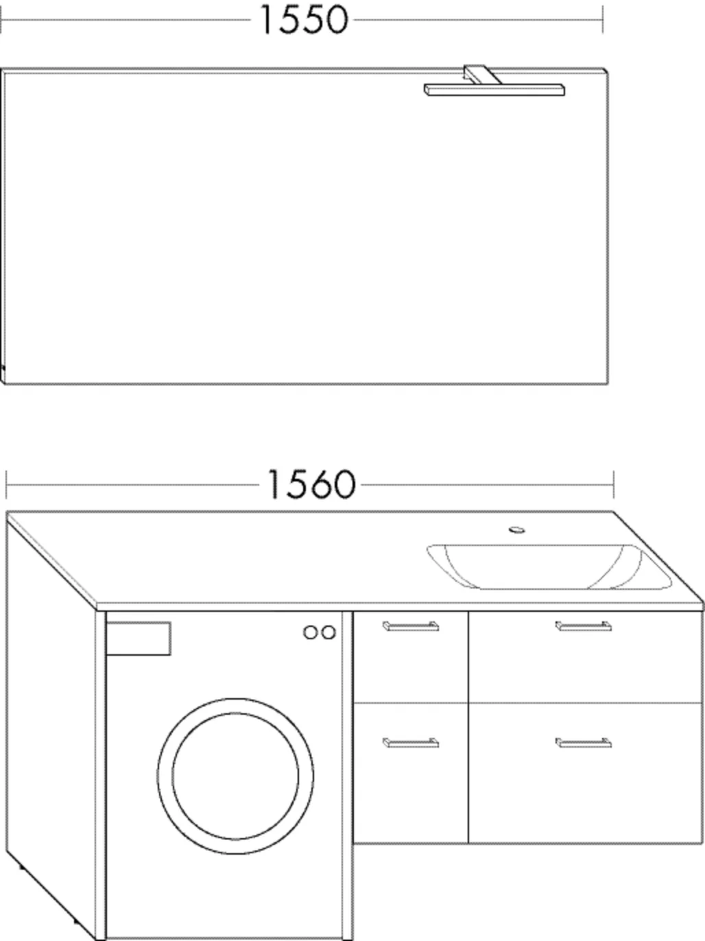 burgbad Badmöbelset „Sys30“ Chrom, in RAL-Farbe Solid Matt burgbad Badmöbelset „Sys30“ Chrom, in RAL-Farbe Solid Matt