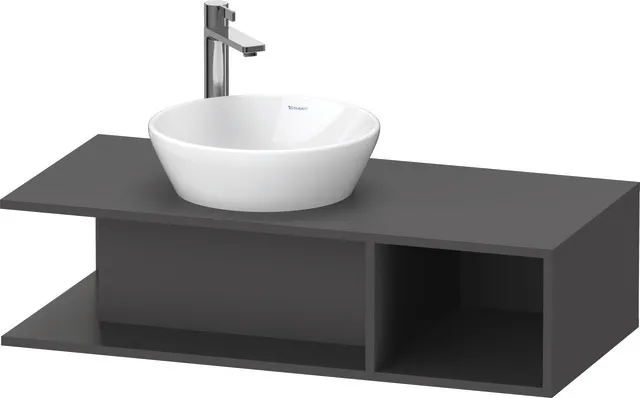 Duravit Waschtischunterschrank wandhängend „D-Neo“ 100 × 26 × 48 cm Graphit Matt