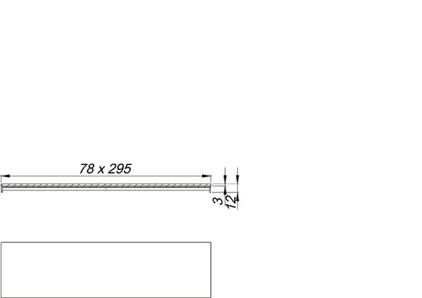 Abdeckung CeraWall Connect Design, messing matt