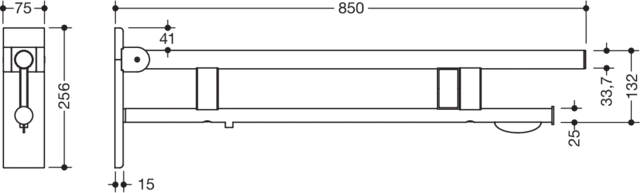 HEWI Stützklappgriff „System 900“