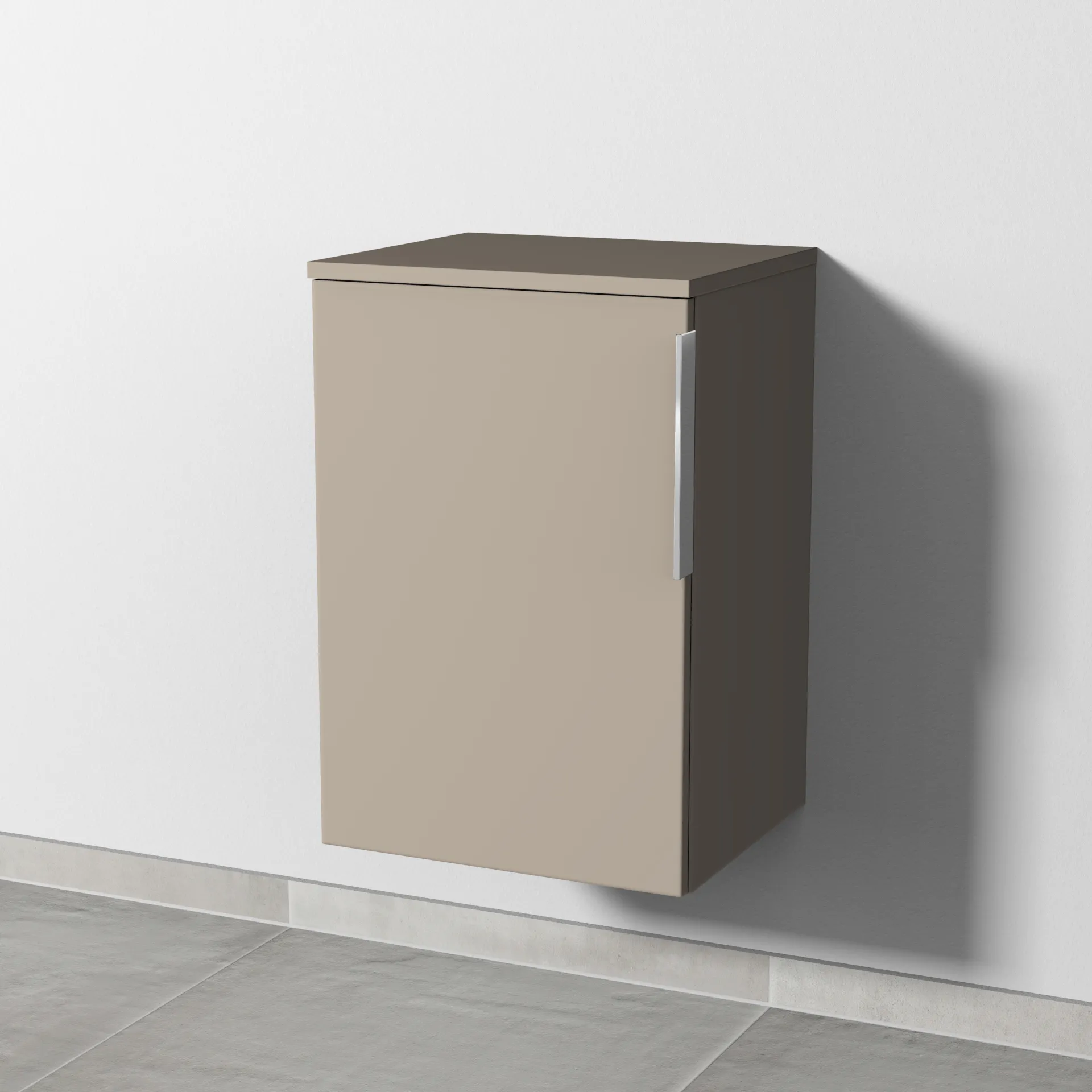 Sanipa Unterschrank „3way“ 400 × 580 × 345 mm Anschlag links, in Sandgrau (matt), Anschlag links Sanipa Unterschrank „3way“ 400 × 580 × 345 mm Anschlag links, in Sandgrau (matt), Anschlag links