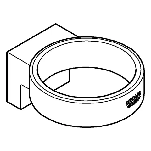 Halter Selection 41027, für Glas/Seifenspender, chrom Halter Selection 41027, für Glas/Seifenspender, chrom