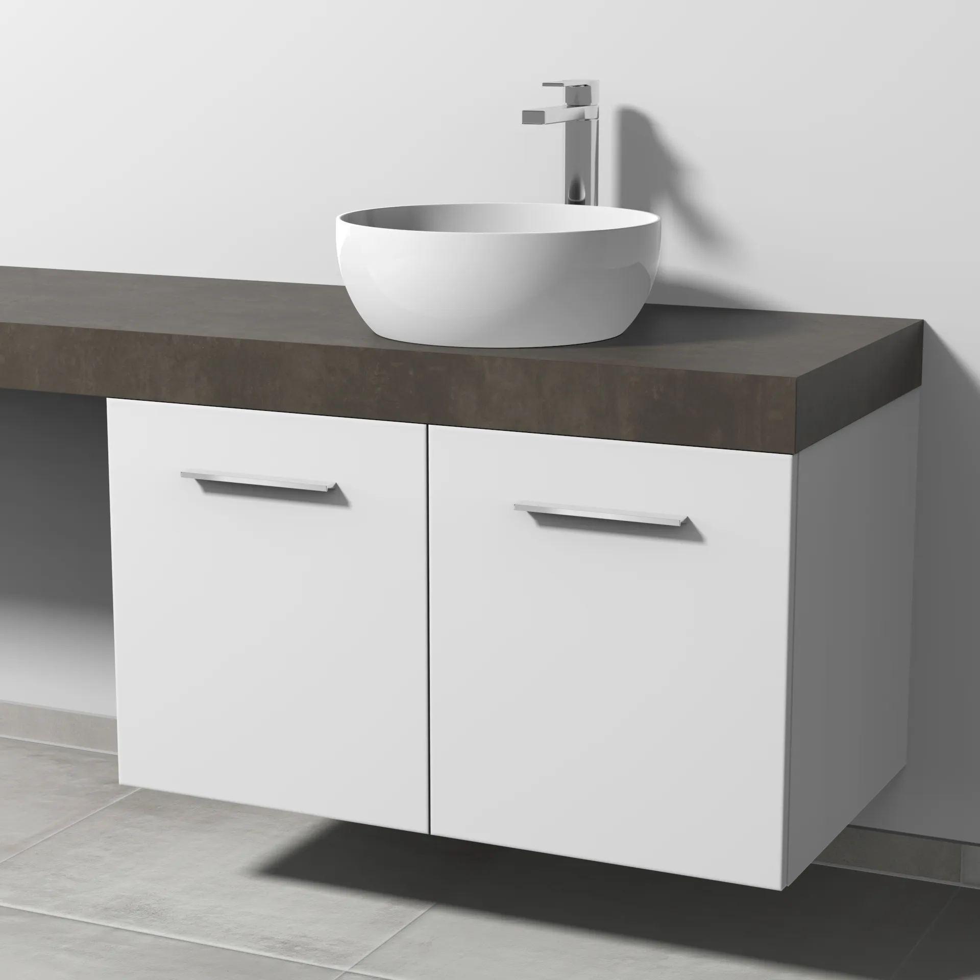 Sanipa Waschtischunterschrank „2morrow“ 900 × 510 × 520 mm in Weiß (matt)