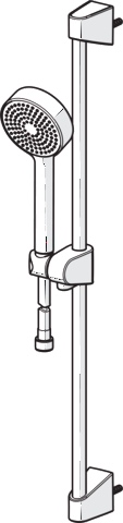 Wandstangengarnitur BASICJET ECO 4478 1-strahlig Chrom