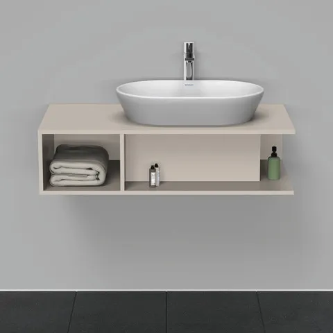 Duravit Waschtischunterschrank wandhängend „D-Neo“ 100 × 26 × 55 cm Taupe Matt