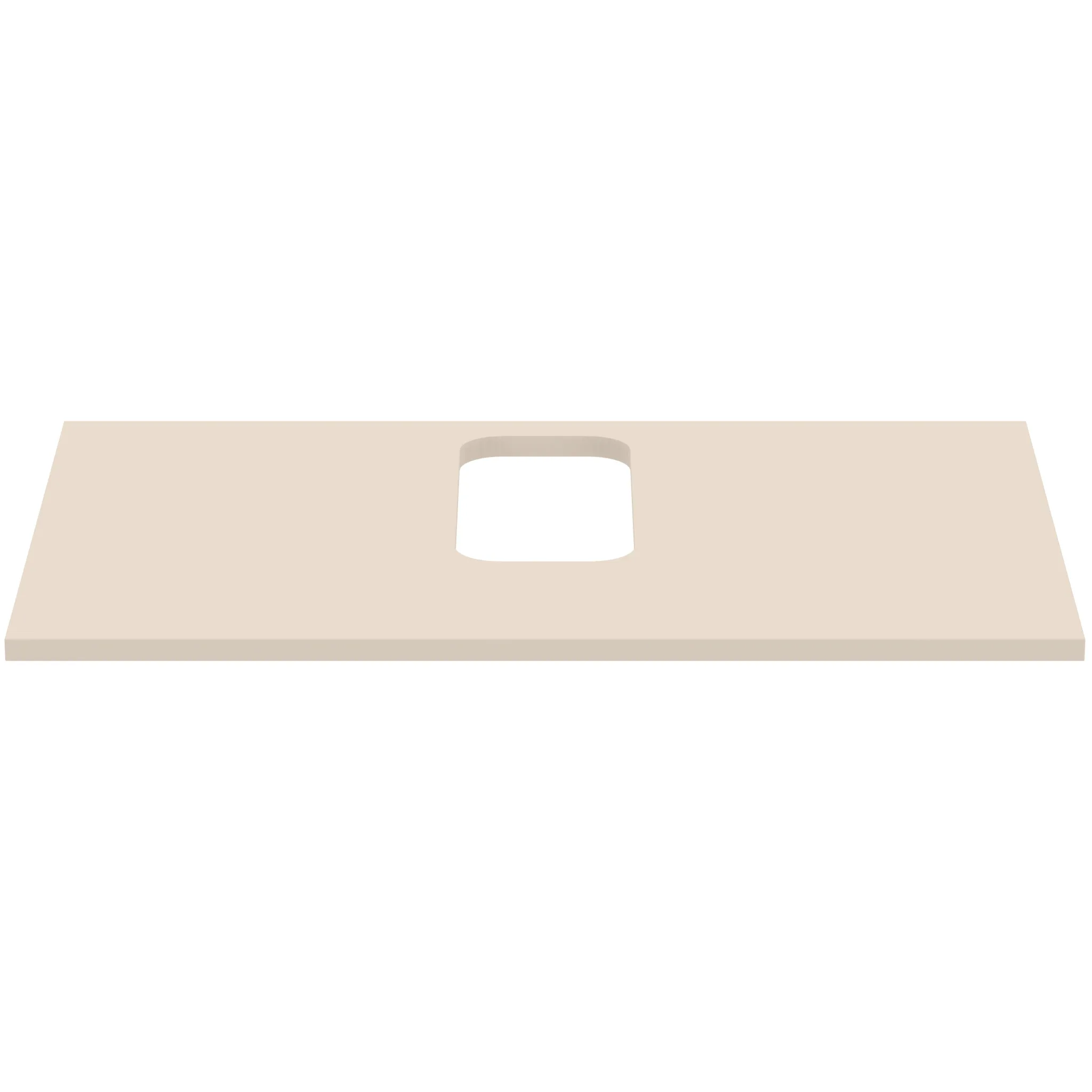 Waschtischplatte i.life B mittiger Ausschnitt für ein Wand-Waschtisch 802x507x18mm Weiß matt Waschtischplatte i.life B mittiger Ausschnitt für ein Wand-Waschtisch 802x507x18mm Weiß matt