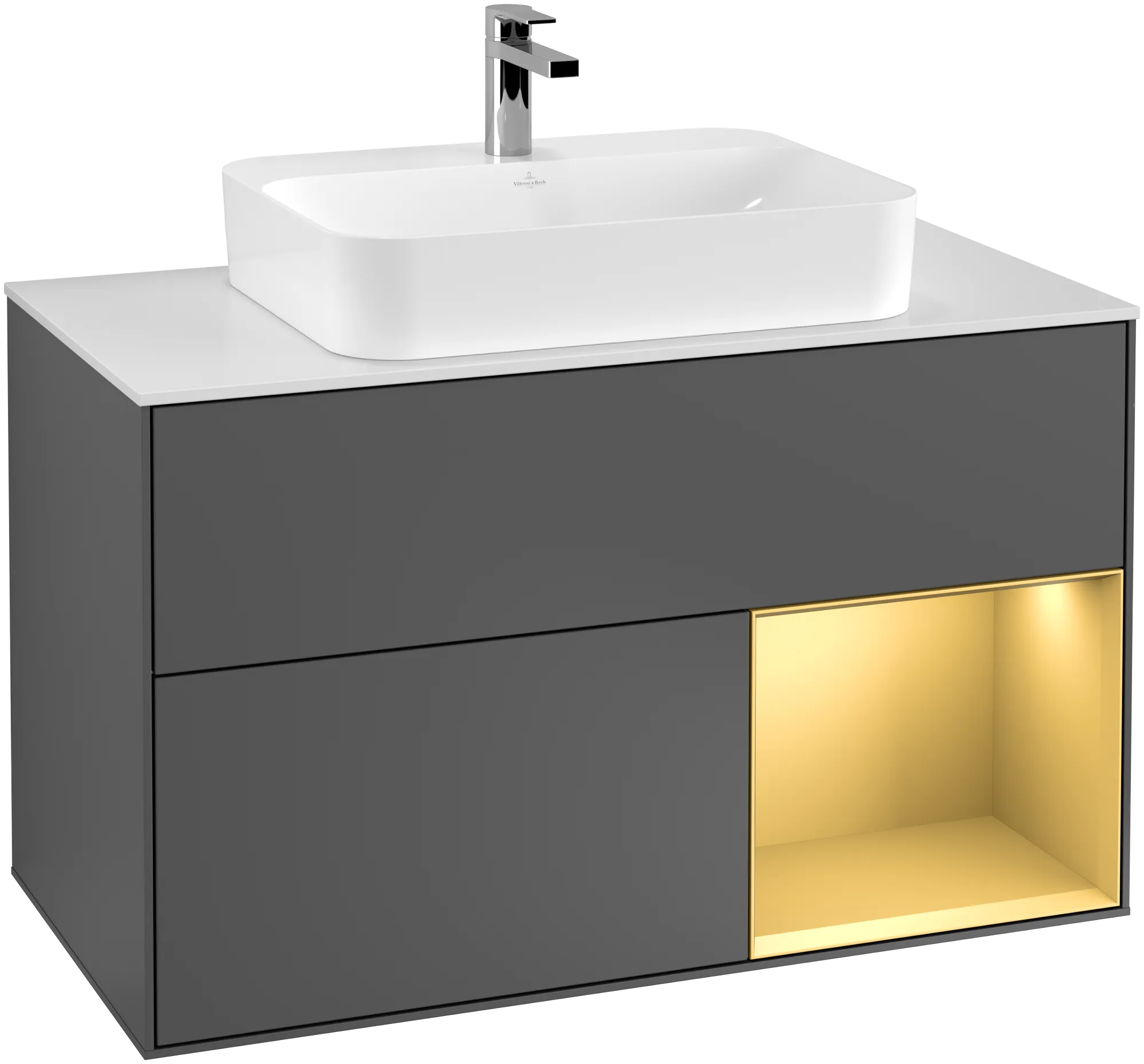 Villeroy & Boch Waschbeckenunterschrank Finion G37, anthrazit