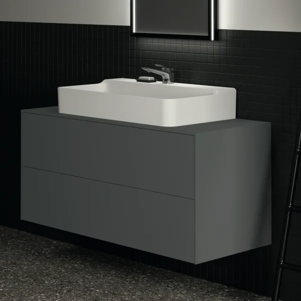 Ideal Standard Waschtischunterschrank Conca, 2 Auszüge, Anthrazit