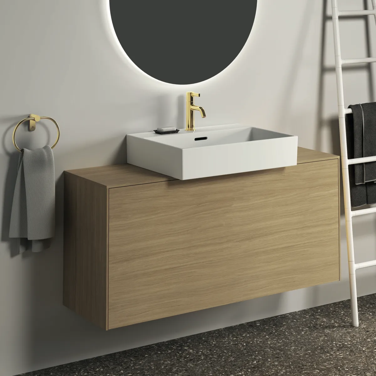Ideal Standard Handtuchring Conca, rund, Brushed Gold Ideal Standard Handtuchring Conca, rund, Brushed Gold