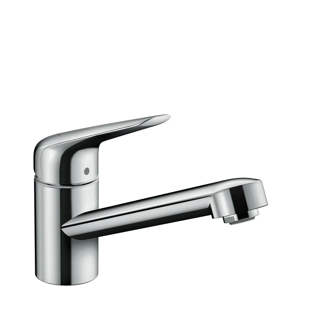 Hansgrohe Focus M42 Einhebel-Küchenmischer 100, CoolStart, EcoSelection, Chrom, 360° Schwenkbereich, 12 l/min Durchfluss