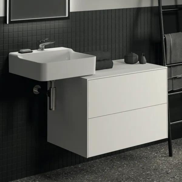 Ideal Standard Waschtischunterschrank „Conca“ 80,2 × 55 × 50,5 cm Weiß matt lackiert