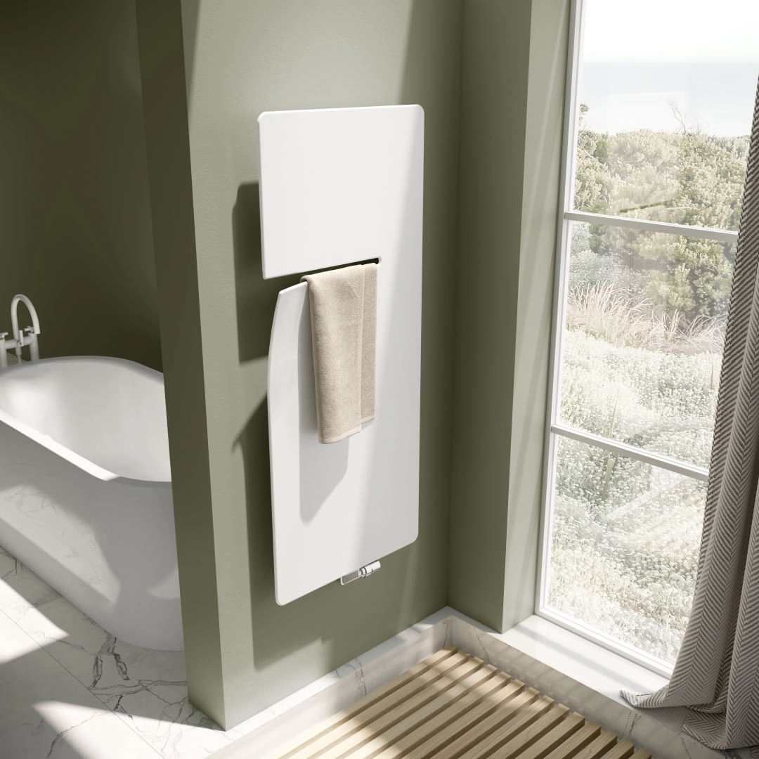 Kermi Design-Heizkörper „Ineo®“ 60 × 180 cm, links in Ivory Kermi Design-Heizkörper „Ineo®“ 60 × 180 cm, links in Ivory