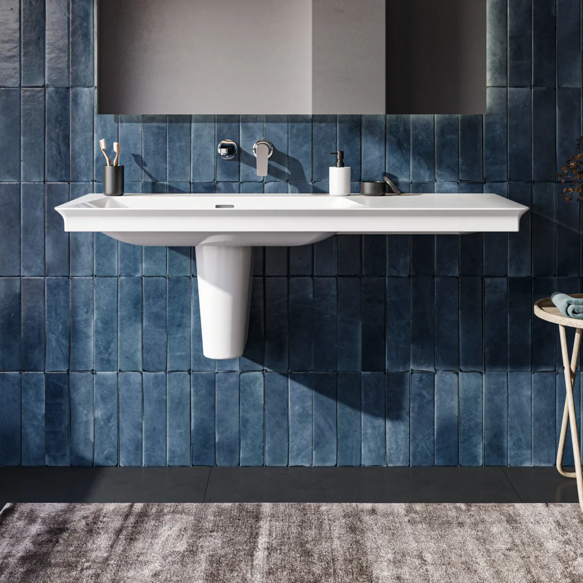 Waschbecken „LaDolceVita“ 126 × 53,5 × 14,5 cm Waschbecken „LaDolceVita“ 126 × 53,5 × 14,5 cm