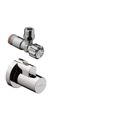 Eckventil Axor chrom mit Schuber und Quetschverschraubung Eckventil Axor chrom mit Schuber und Quetschverschraubung