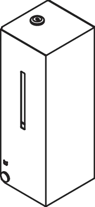 SENSORIC Seifen- spender,pulverbe. weiß tiefmatt SENSORIC Seifen- spender,pulverbe. weiß tiefmatt