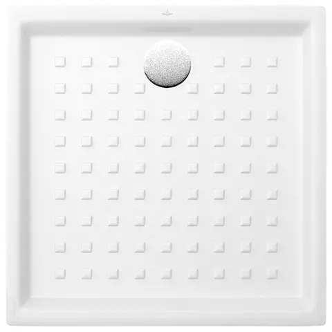 Villeroy & Boch quadrat Duschwanne „O.novo“ Keramik mit Noppen 90 × 90 cm