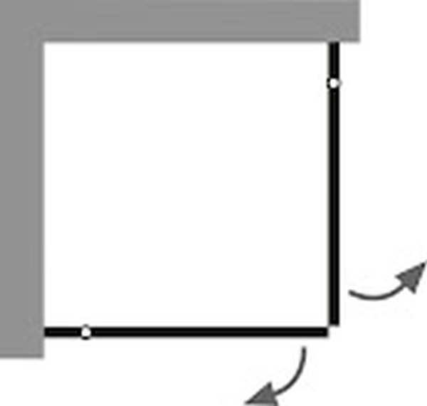 HSK teilgerahmte Eckeinstieg 4-teilig „Atelier Plan“ Glas Grau, Profile Schwarz-matt, H: 2000 mm HSK teilgerahmte Eckeinstieg 4-teilig „Atelier Plan“ Glas Grau, Profile Schwarz-matt, H: 2000 mm